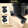 Portable Shampoo Basin with 2 Water Buckets 30cm Deep Salon Hair Washing Sink Adjustable Height Angle Mobile Shampoo Bowl Unit