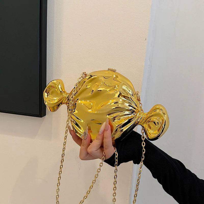 Acrylic Evening Clutch Bag For Women Luxury Shoulder Bag Handbag And Crossbody Bags Party Prom Wedding Shiny Candy Design Purse