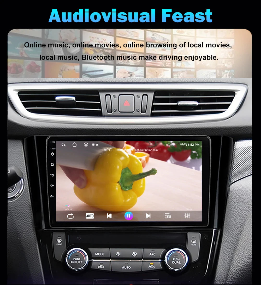 Android Auto Carplay For Ford Fiesta 2009-2017 Car Radio GPS Navigation Multimedia Video Player Tools Head Unit 4G BT No 2din
