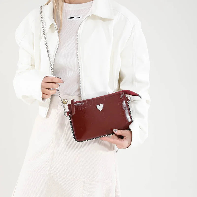 Solid color Design Crossbody Bags For Women Fashion Chain Mobile Phone Purses Fashion Shoulder Messenger Bag Sac A Main Female