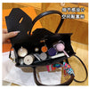 New Birkin Bag Handbag Lychee Grain Large Capacity Advanced Sense Kelly Bag Single Shoulder Crossbody Bag for Women
