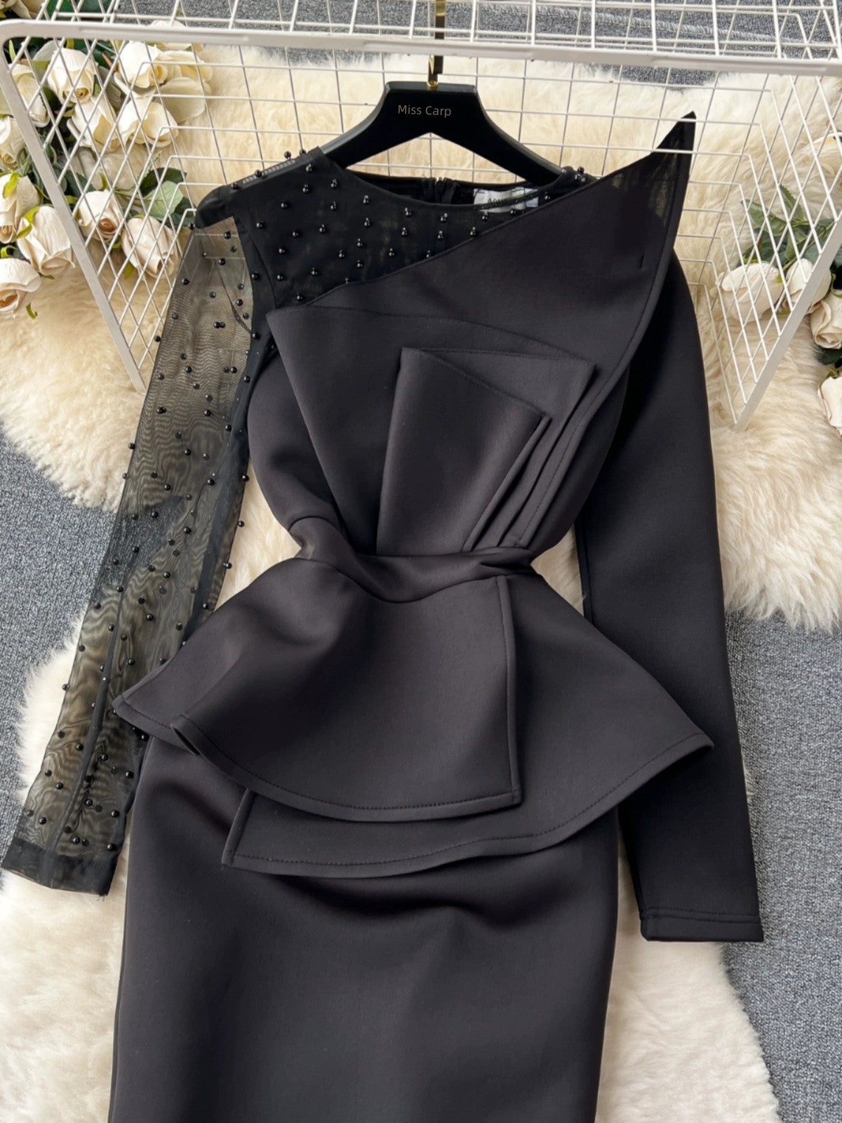 Design Retro Mesh Chic Fancy Dress