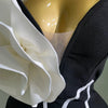 Women 2025 New Sexy Off Shoulder White Flower Black Mini Bodycon Bandage Dress Luxury Celebrity Evening Club Elegant Party Gowns
