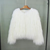 New Autumn Winter Warm Women Faux Fur Coat Loose Black White Pink Plush Coat Female Fur Jacket - MAGUSTA BEAUTY