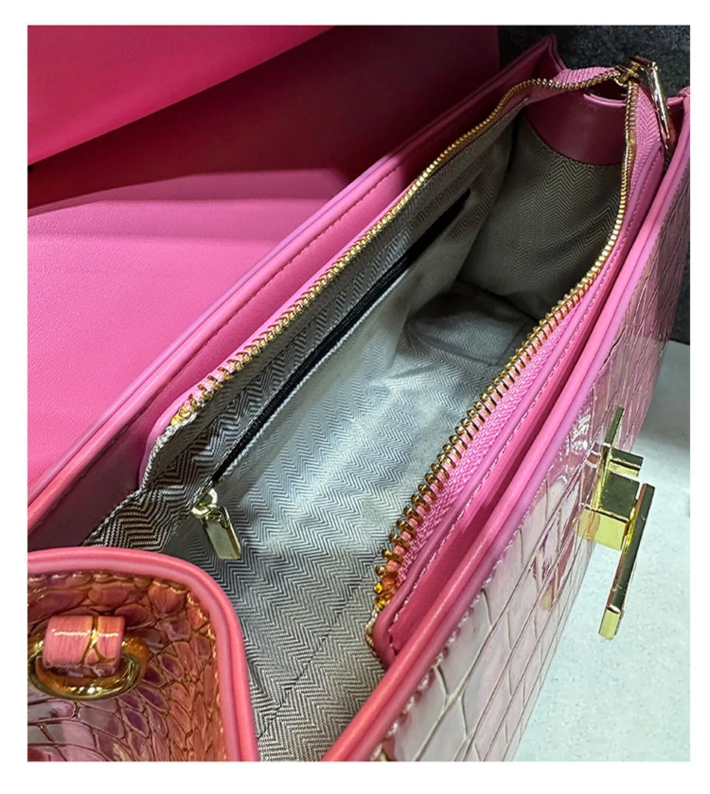 Crocodile Pattern Leather Women's Handbags Luxury Fashion Lady Shell Shoulder Crossbody Bag Top Handle Messenger Bags