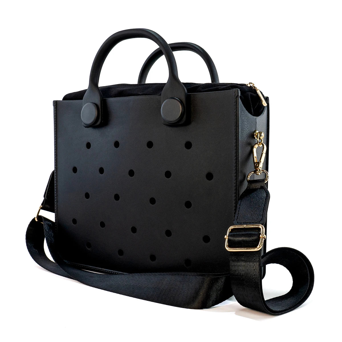 EVA Large Leather Shoulder Bag Handbag Tote Bag Storage for Women Casual Waterproof Beach Bag Hole Fit Charm Fashion Storage Bag