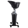 Portable Shampoo Basin with 2 Water Buckets 30cm Deep Salon Hair Washing Sink Adjustable Height Angle Mobile Shampoo Bowl Unit