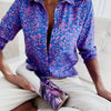 Elegant Women Blouse 2023 Spring and Autumn Temperament Top Long Sleeve Stripe Print Office Slim Fit Pocket Shirt