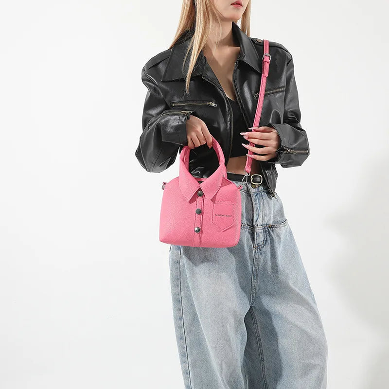 PU Square Compact Shoulder and Crossbody Bags Zipper Unique Design High Quality Hand Bags for Women 2025 Designer Style Bolso