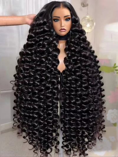 13x6 Hd Lace Frontal Wig Loose Deep Wave Curly Human Hair 100% Preplucked 13x4 Water Wave Front Wigs For Black Women Brazilian