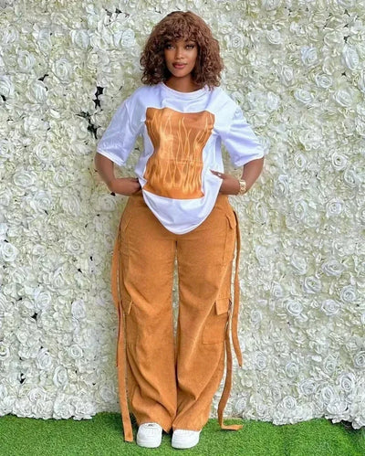 2 Piece Women Set Dashiki African Clothes Summer Autumn New Fashion Short Sleeve Top And Pants Suit Party Lady Matching Sets