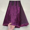 2025 African Nigerian Tulle Lace Fabric Organza Embroidery High Quality Brocade Jacquard 5Yard for Party Gown Dress YXZ157