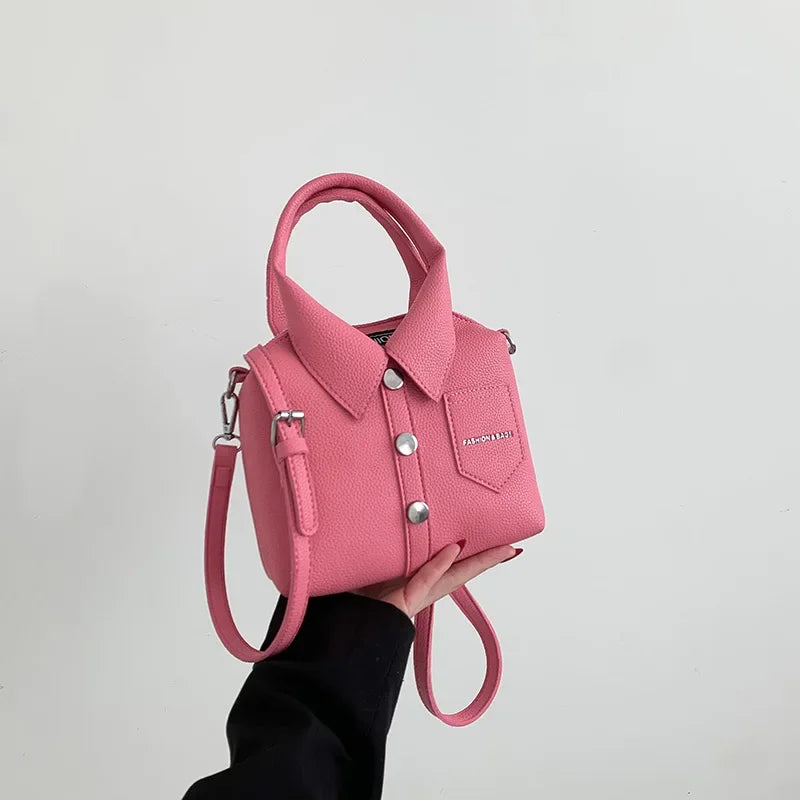 PU Square Compact Shoulder and Crossbody Bags Zipper Unique Design High Quality Hand Bags for Women 2025 Designer Style Bolso