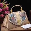Leather Women's Bag 2025 New Fashion Snake-print Cowhide Small Handbags Shoulder Crossbody Bags Lady Party Messenger Shell Bags