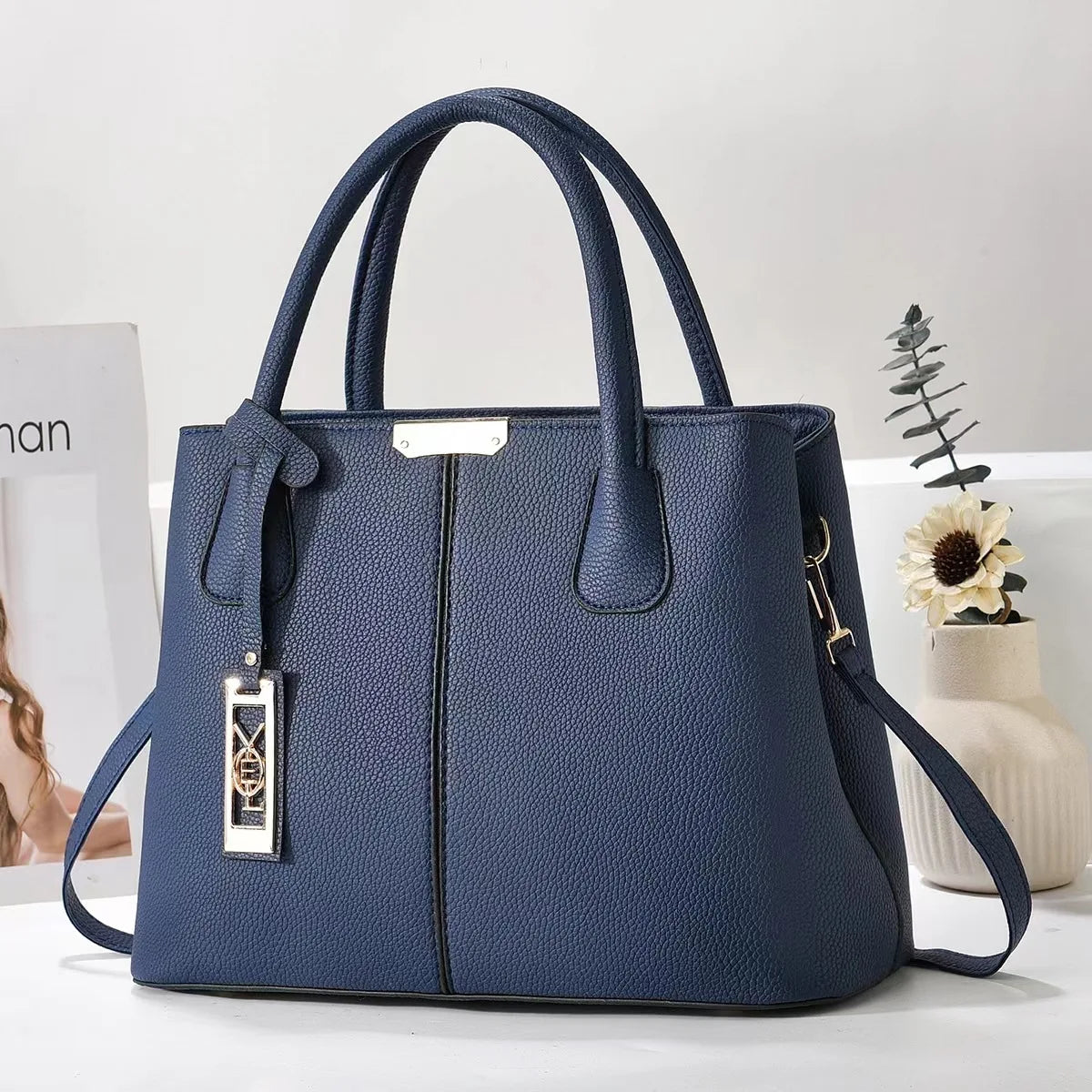Famous Designer Brand Bags Women Leather Handbag New Luxury Ladies Purse zwq