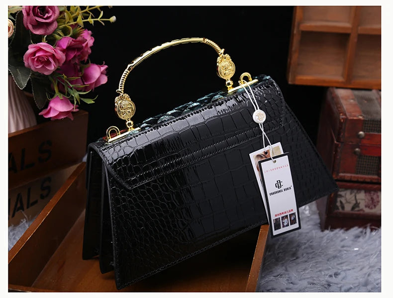Leather Women's Bag 2025 New Fashion Snake-print Cowhide Small Handbags Shoulder Crossbody Bags Lady Party Messenger Shell Bags