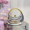 Luxury Brand Evening Clutch Acrylic Shell Bag Ladies Handbag Fashion Shoulder Bag Half-moon Design Wedding Purse Party Handbag