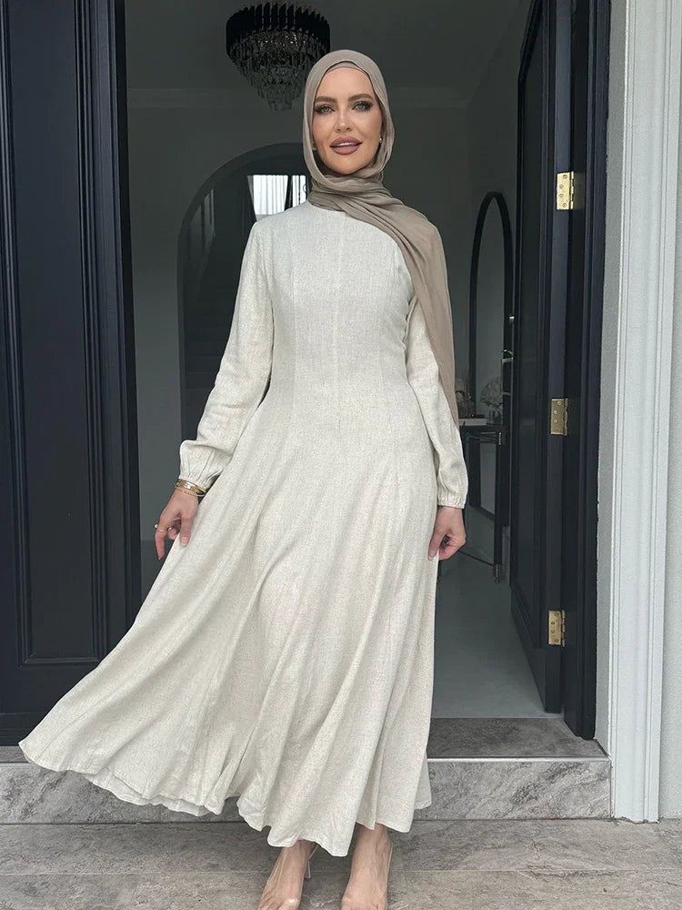 Muslim Abaya Women Dresses Solid Slim Jalabiya Eid 2025 Ramadan Morocco Islam Vestidos Largos Arab Long Robe Dubai Abayas Kaftan