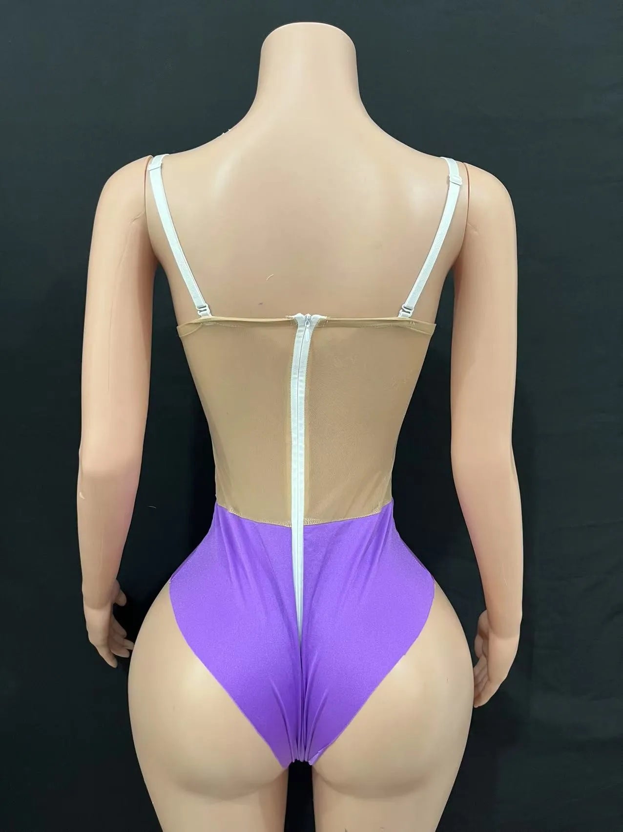 Multi colored triangle jumpsuit, party dress, birthday dress, bar party, dance party, dance team, gogo, women's bar, nightclub,