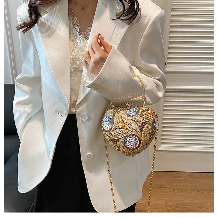 Luxury Gold Clutch Bags for Women 2025 Party Bags Evening Purse Designer Crossbody Bag New in Handbag Ladies hand bag sac femme