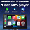 BQCC 9 "carplay Wireless mirror link Android auto Truck HD display with touch  music video player FM transmitting AUX audio