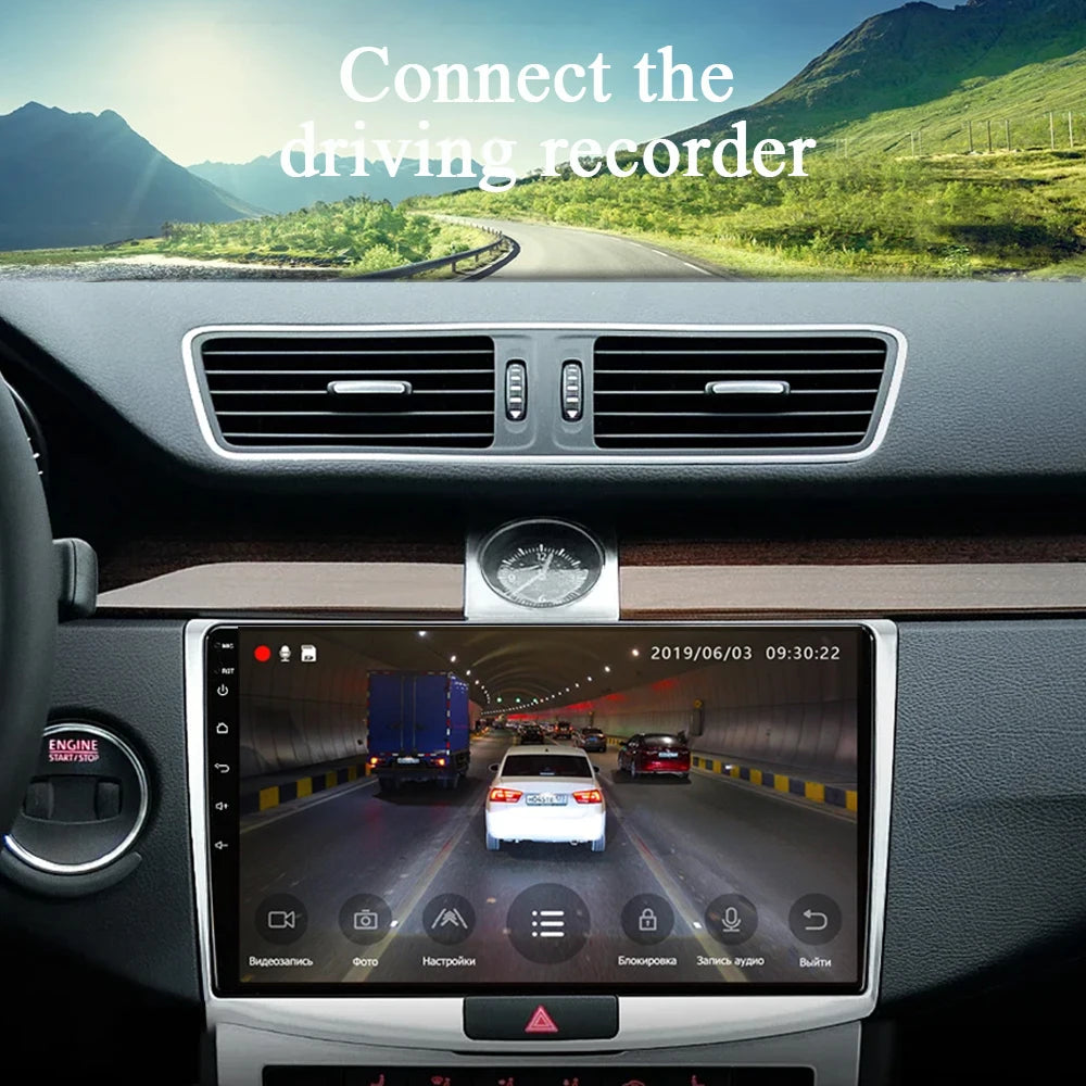 Android 14 For VW Volkswagen Passat B7 B6 CC Car Radio Multimedia Player Autoradio GPS Navigation Camera Carplay QLED 2Din DVD