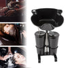Portable Shampoo Basin with 2 Water Buckets 30cm Deep Salon Hair Washing Sink Adjustable Height Angle Mobile Shampoo Bowl Unit