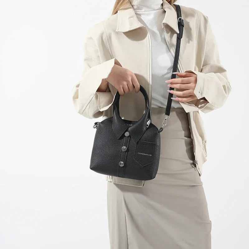 PU Square Compact Shoulder and Crossbody Bags Zipper Unique Design High Quality Hand Bags for Women 2025 Designer Style Bolso