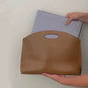 Women's Handbag New Large-capacity File Bag Fashionable Versatile Commuter Bag Leather Briefcase Envelope Clutch Bag
