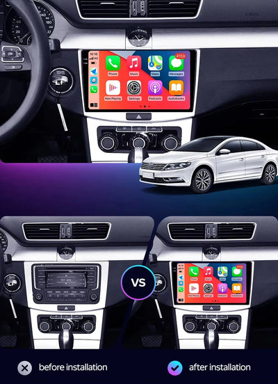 Android 14 Carplay Auto Car Radio for Volkswagen VW Passat B6 B7 CC Magotan 2007 - 2015 Multimedia Player Navigation GPS 4G+WIFI