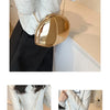 Designer Acrylic Shell Shape Clutch Bag Gold Silver Women Evening Party Bag Cute Shiny Metal Shoulder Crossbody Bags Small Purse