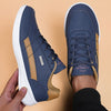 NKLSA New Men's Shoes Spring Autumn Waterproof Walking Sneakers Casual Men Leather Sneakers Non-Slip Shoes Mens Tennis Shoes