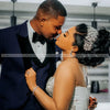 Nigeria Mermaid Wedding Dresses for Bride Sheer Neck Long Sleeve Side Split Ruffles Africa Wedding Reception Gowns Customized