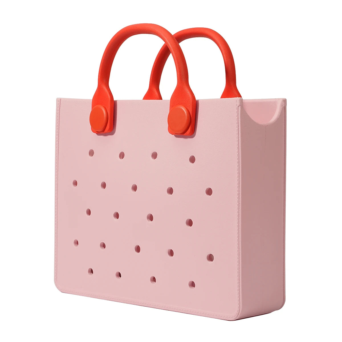EVA Large Leather Shoulder Bag Handbag Tote Bag Storage for Women Casual Waterproof Beach Bag Hole Fit Charm Fashion Storage Bag