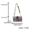 Letter Print Lock Luxury handbags Women Shoulder Bags Designer Crossbody Purses Handbag Chain Strap Clutch Bag 2025 New Small