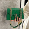 Crocodile Pattern Shoulder Bags For Women Fashion Chains Squre Bag Purse Female Pu Leather Crossbody Handbag Daily Phone Clutch