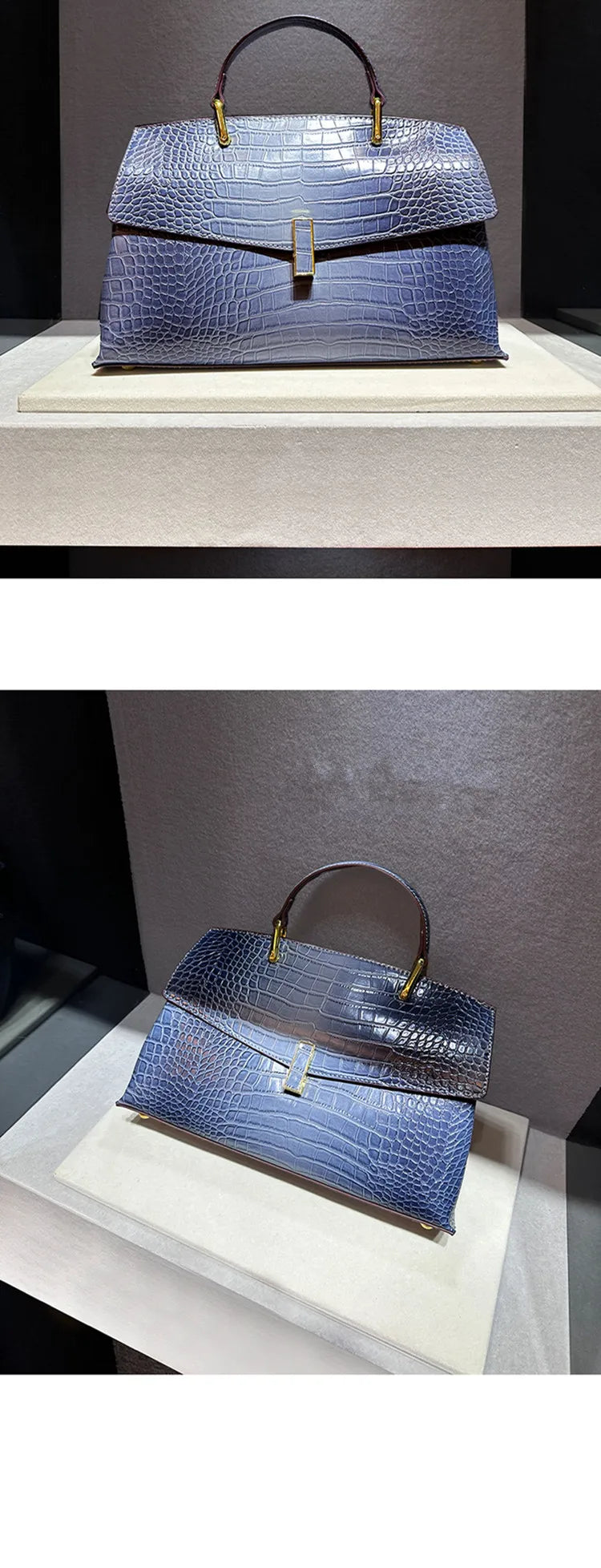 Crocodile Pattern Leather Women's Handbags Luxury Fashion Lady Shell Shoulder Crossbody Bag Top Handle Messenger Bags