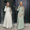 Muslim Abaya Women Dresses Solid Slim Jalabiya Eid 2025 Ramadan Morocco Islam Vestidos Largos Arab Long Robe Dubai Abayas Kaftan