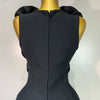 Fashion Black 3D Flower Bodycon Long Bandage Dress Celebrity Elegant Party Birthday Dress Women's Sleeveless Sexy Vestidos