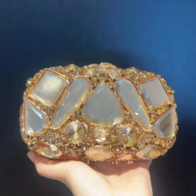 Women Rhinestone Evening Bags Luxury Designer Handbags Crystal Banquet Party Bags Fashion Dress Stone Bag Shiny Dinner Clutch