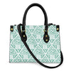 Women Pu Handbag Custom Wholesale Polynesian Tribal Floral Design Women Shoulder Bag Large Capacity Travel Temperament Women Bag
