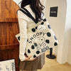 Snoopy Canvas Bag High Capacity Bag Canvas Shoulder Bag Cartoon Snoopy Women's Cute Handbag Printed Leisure Tote Bag Gifts