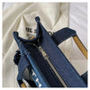 New Fashion Women's Tote Bag Trend Brand Denim Embroidery Crossbody Bag Classic Elegant Shoulder Bag Designer Luxury Handbag