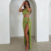 Dulzura Women 2024 Summer Tank Tops Long Skirts Party Club Vacation Two Piece Matching Sets Outfits Wholesale Items For Business