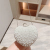 New Pearl Evening Bag Love Clutch Chain Bag Matching Cheongsam Evening Party Bag Banquet Bag Wedding Dress Bag
