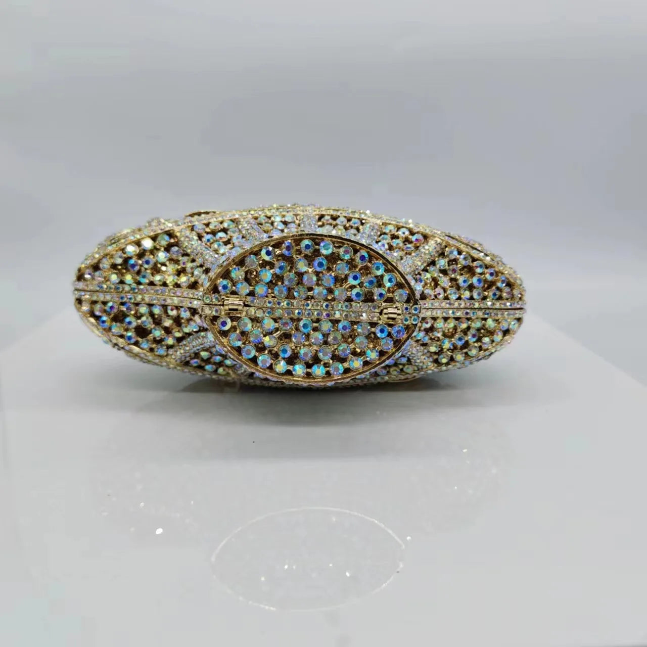 Flower Basket Diamond Dinner Bag Metal Hollow Hand-Held Rhinestone Women's Bag Banquet Clutch Purse Crystal Vintage Handbags