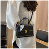 Bow Decor Lightweight Flap Bag, Business Casual Mini Women's Shoulder Bag Skinny Scarf Decor Square Bag For Teen Girls Women