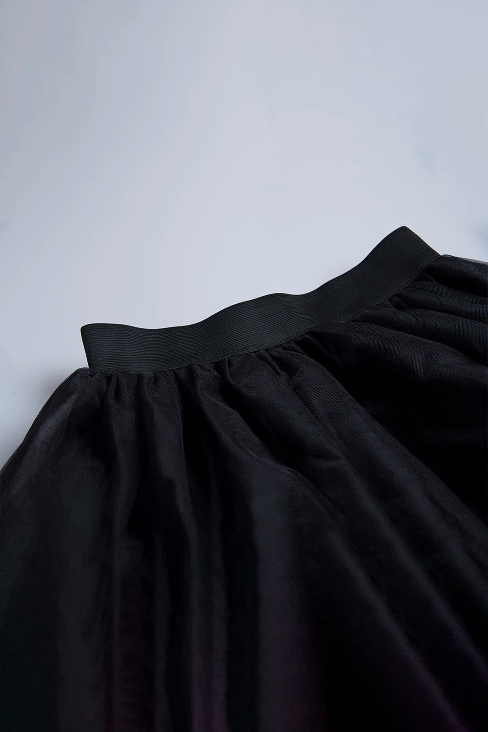Women Tiered Short Skirts Fluffy Tulle Multi-layer High-Low Petticoat A Line Elastic Waist Underskirt Carnival Party Tutu Skirts