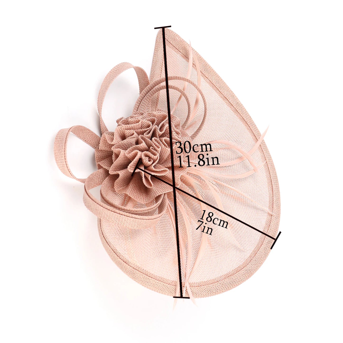 2023 New Tea Party Teardrop Sinamay Fascinator Kentucky Derby Hat Fascinator Pillbox Hat Headband for Cocktail