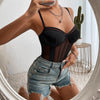 Pink Slim Sexy Bodysuit Lace See Through Sexy Bodies for Women 2023 New Push Up Solid Lingerie Shapewear Woman Summer Clothing